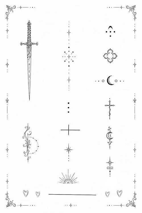 Finger Tattoo Set