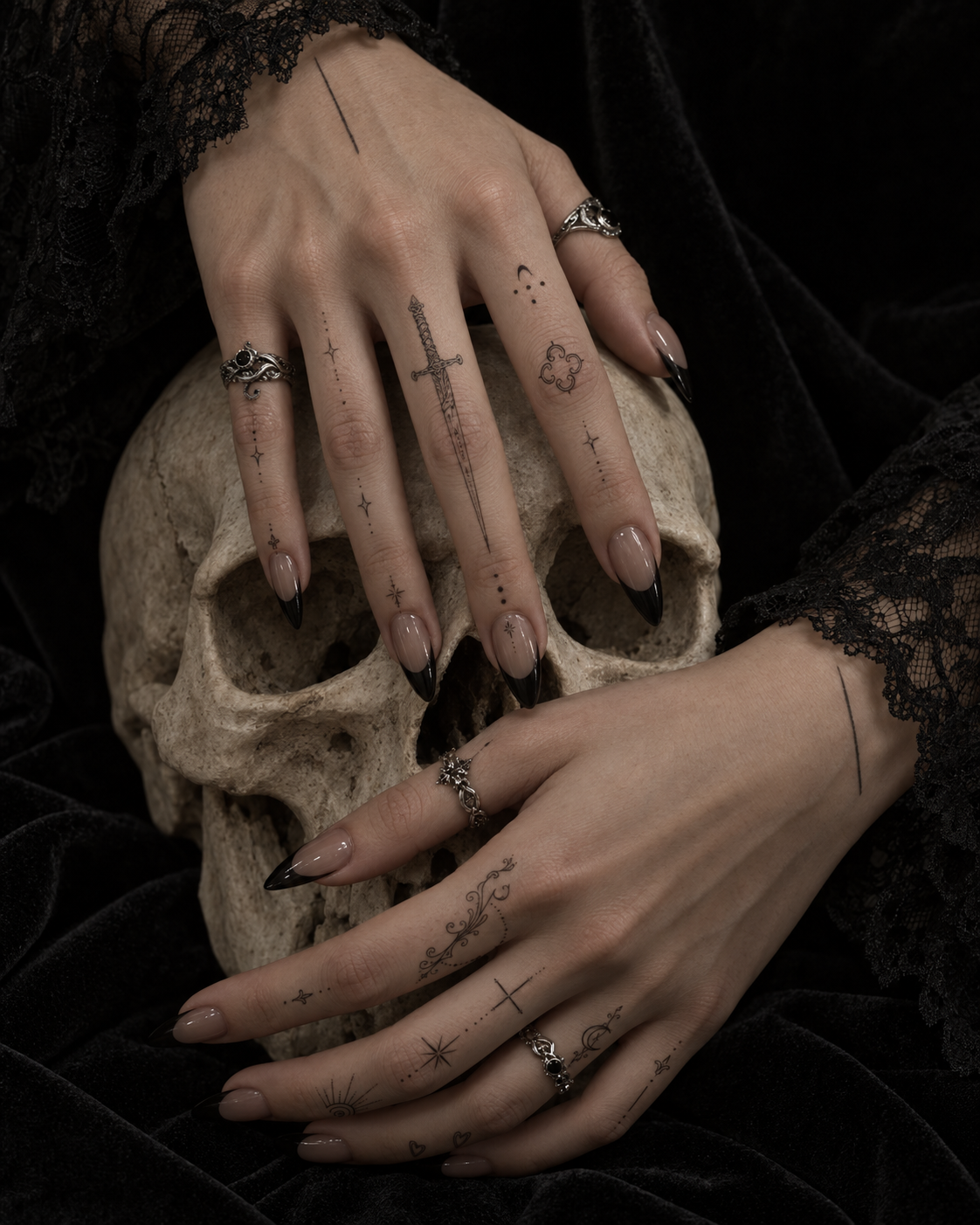 Finger Tattoo Set